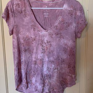 Floral American Eagle soft and sexy t-shirt